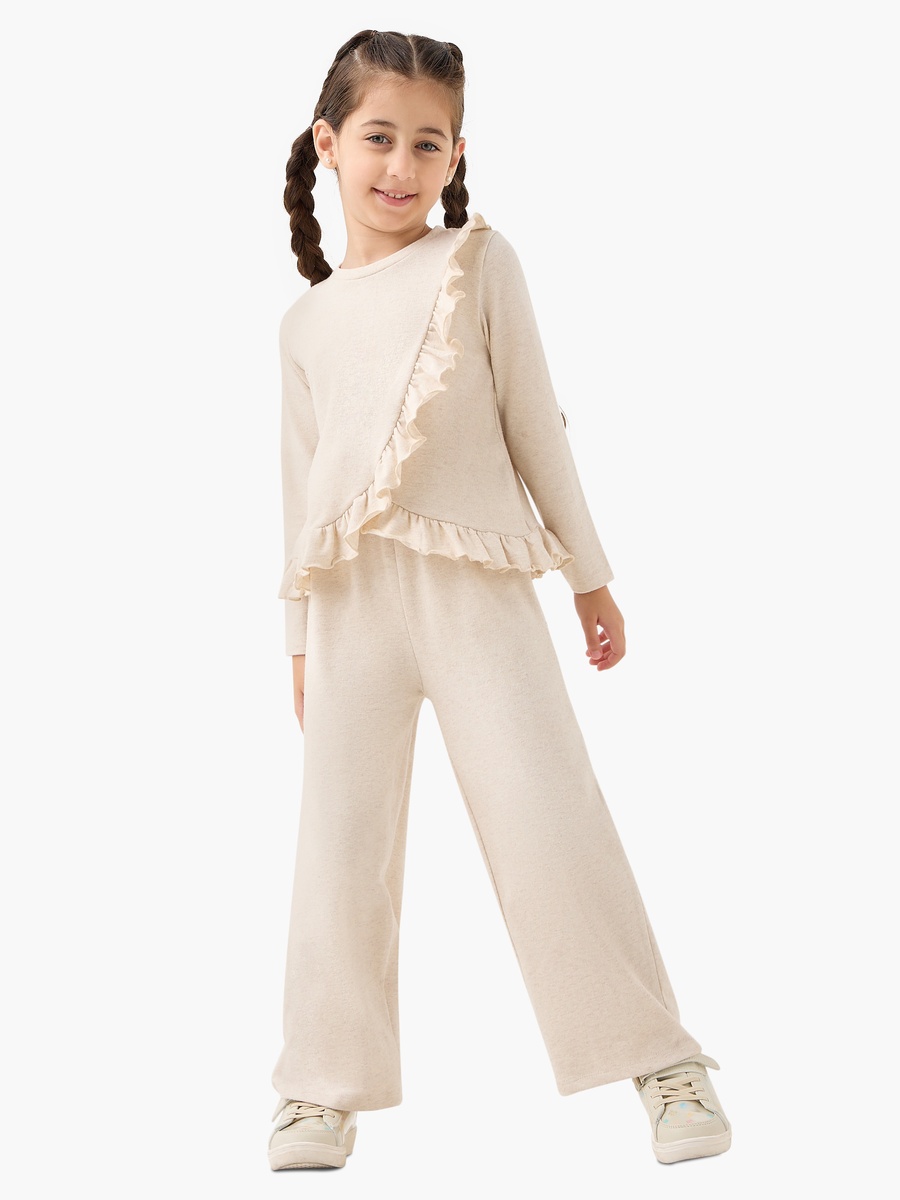 Ruffled Top and Pants Set