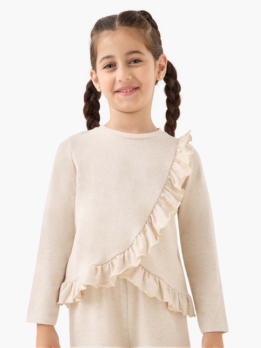 Ruffled Top and Pants Set
