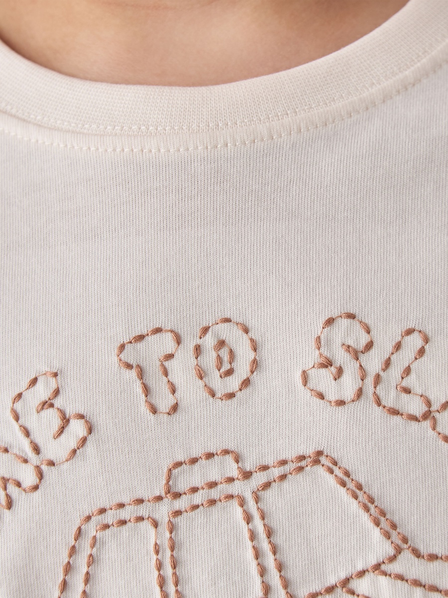 Cotton Pyjama Set with Embroidery