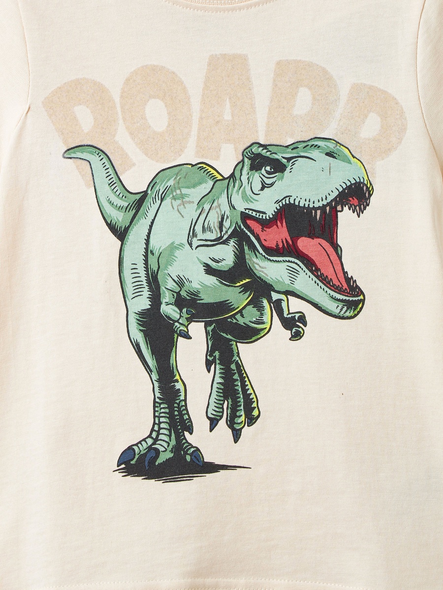Dinosaur Print T-Shirt and Shorts Set