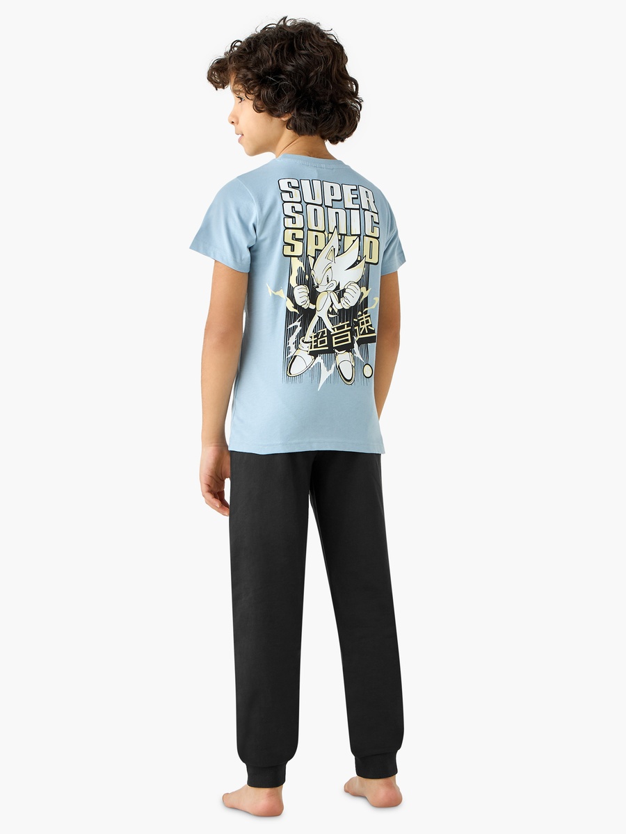 Sonic the Hedgehog Print T-Shirt and Pyjama Set