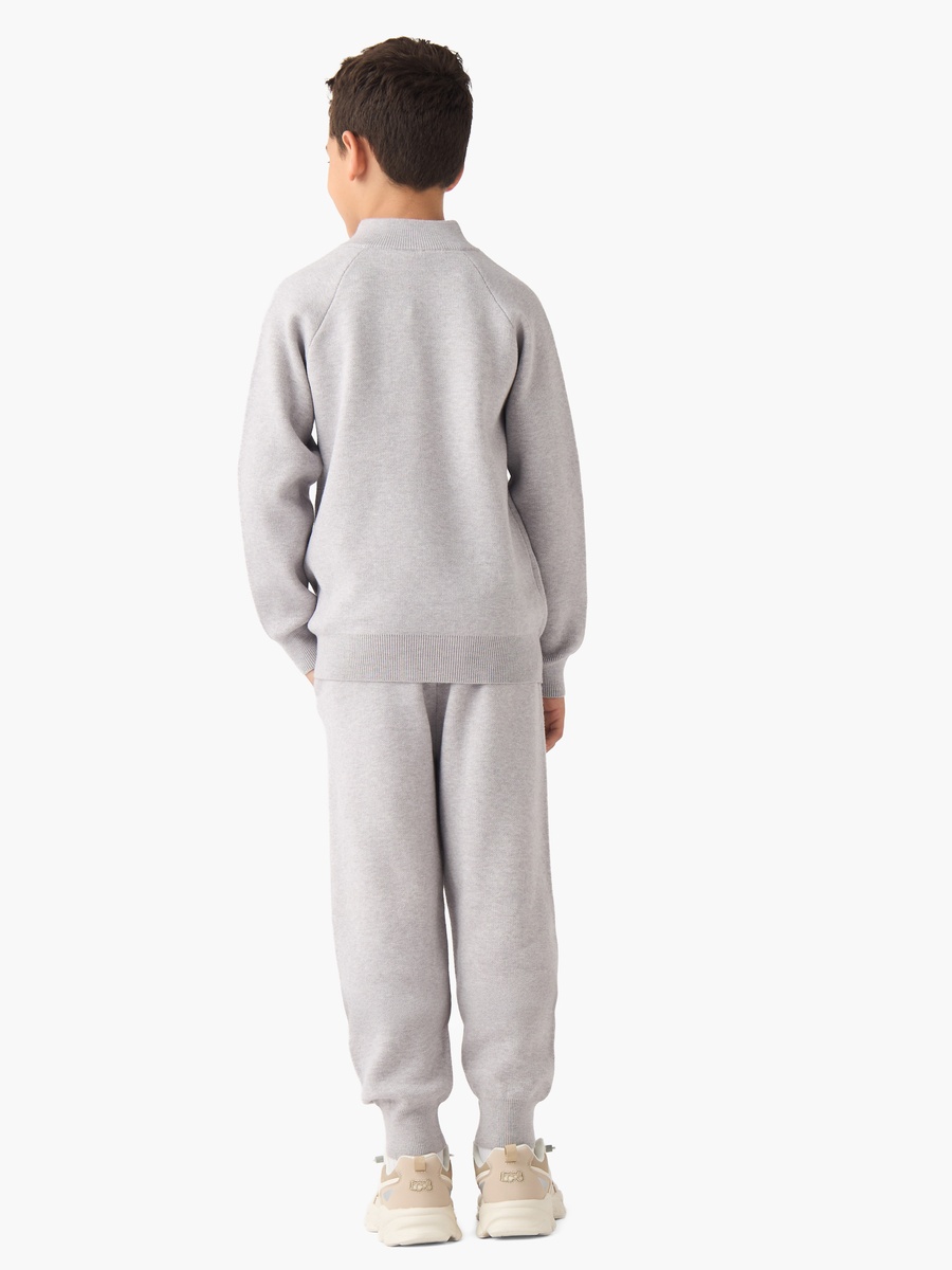 Long Sleeve Sweater and Joggers Set with Half-Zip