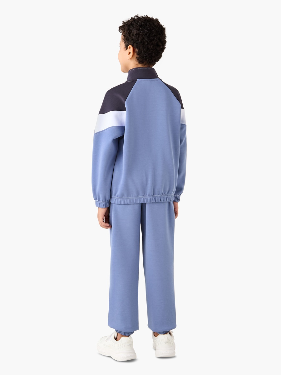 Panelled Zip Through Jacket and Joggers Set