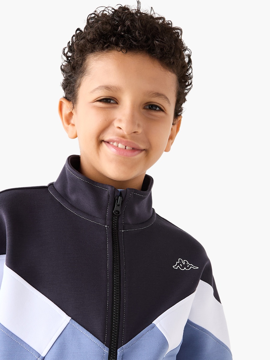 Panelled Zip Through Jacket and Joggers Set