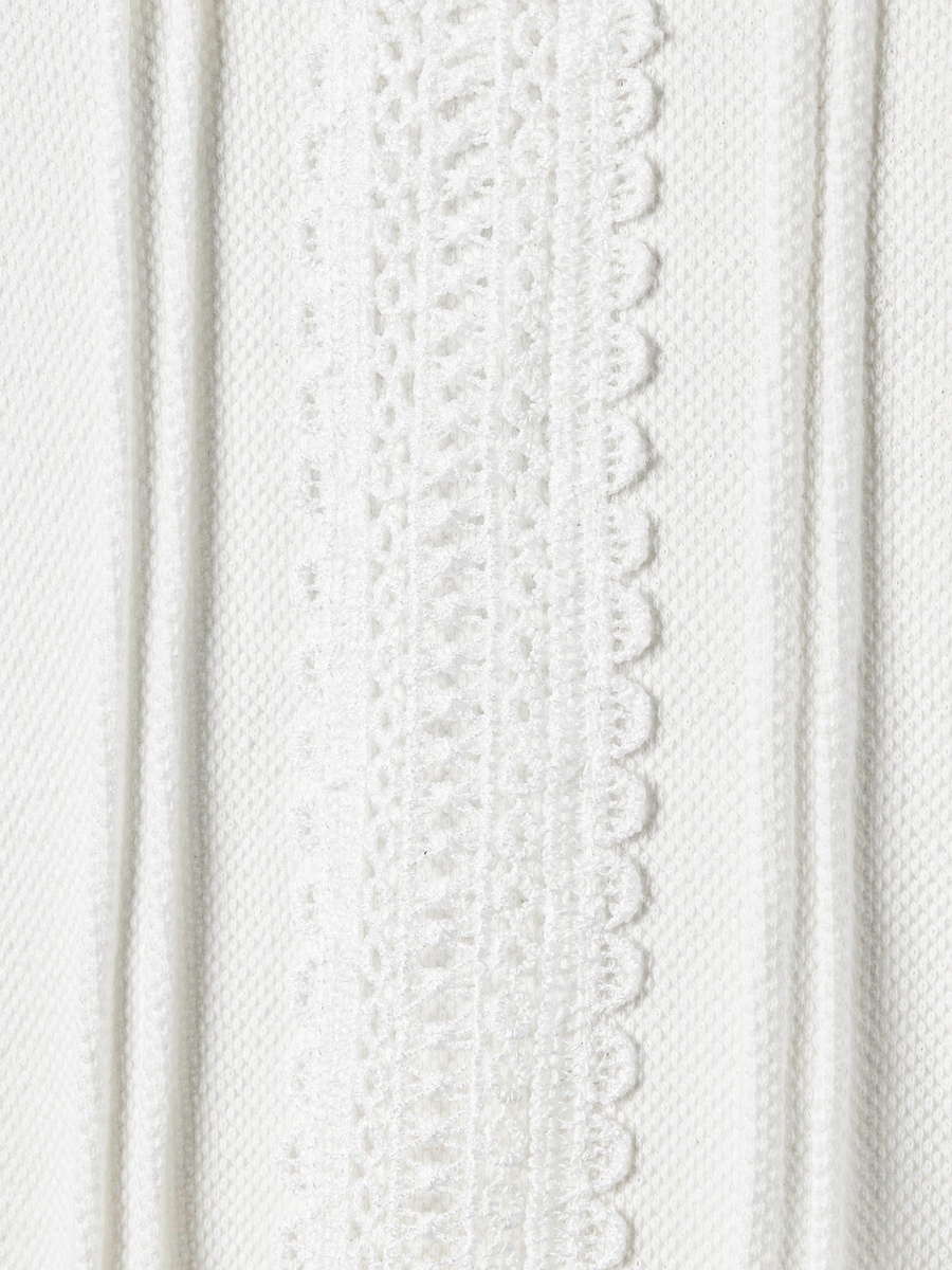 Lace Trim Collared Romper with Short Sleeves