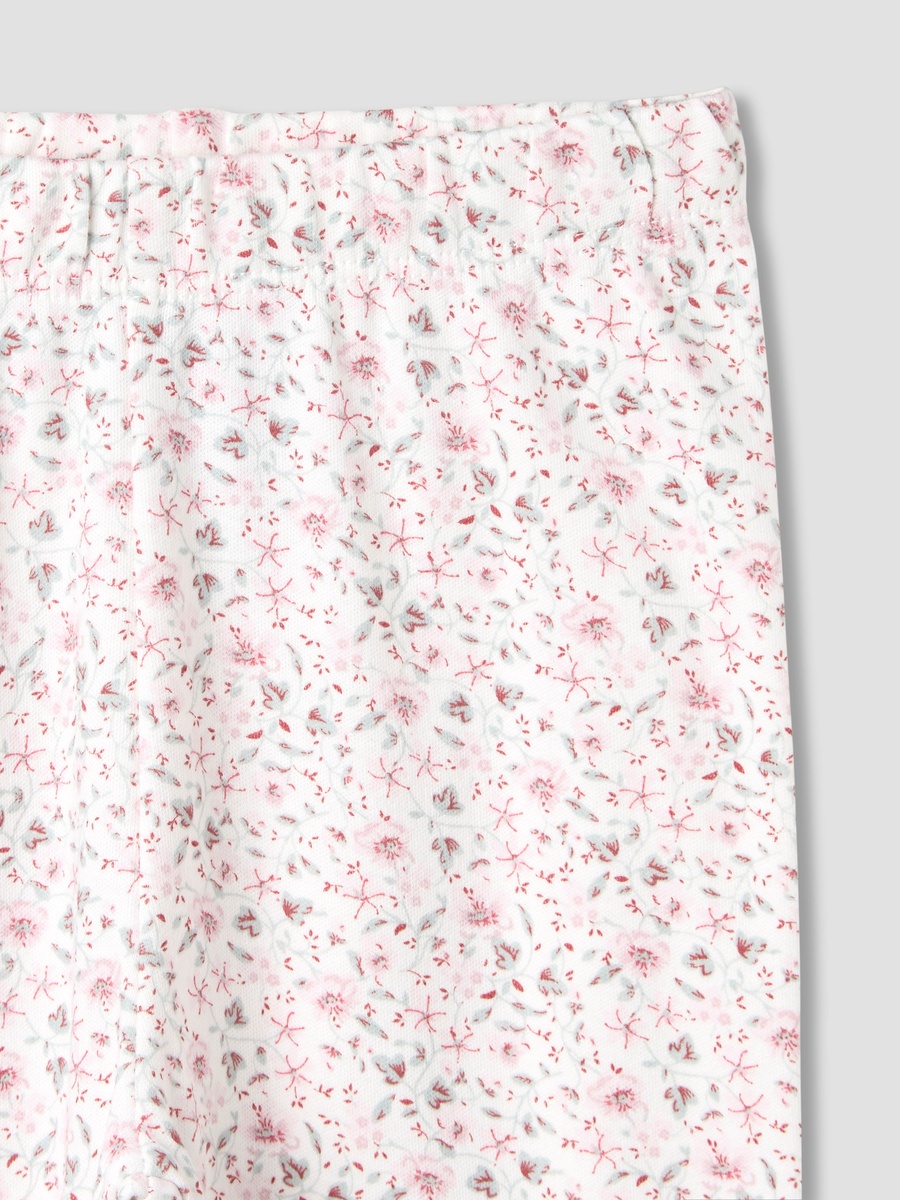 Floral Print Long Sleeve T-Shirt and Pyjama Set