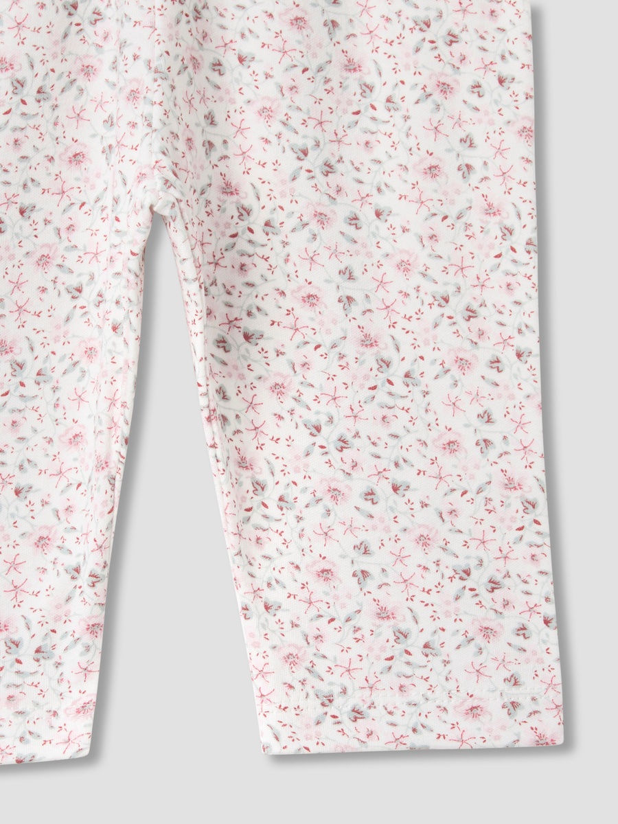 Floral Print Long Sleeve T-Shirt and Pyjama Set