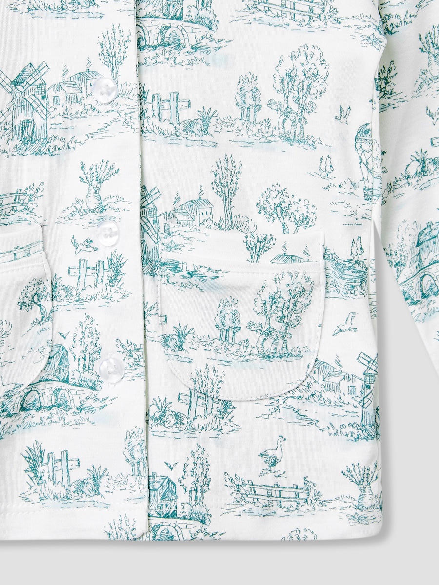Printed Shirt and Pyjama Set