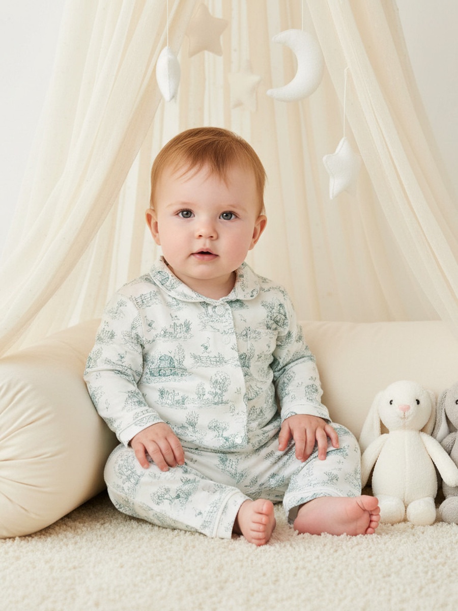 Printed Shirt and Pyjama Set