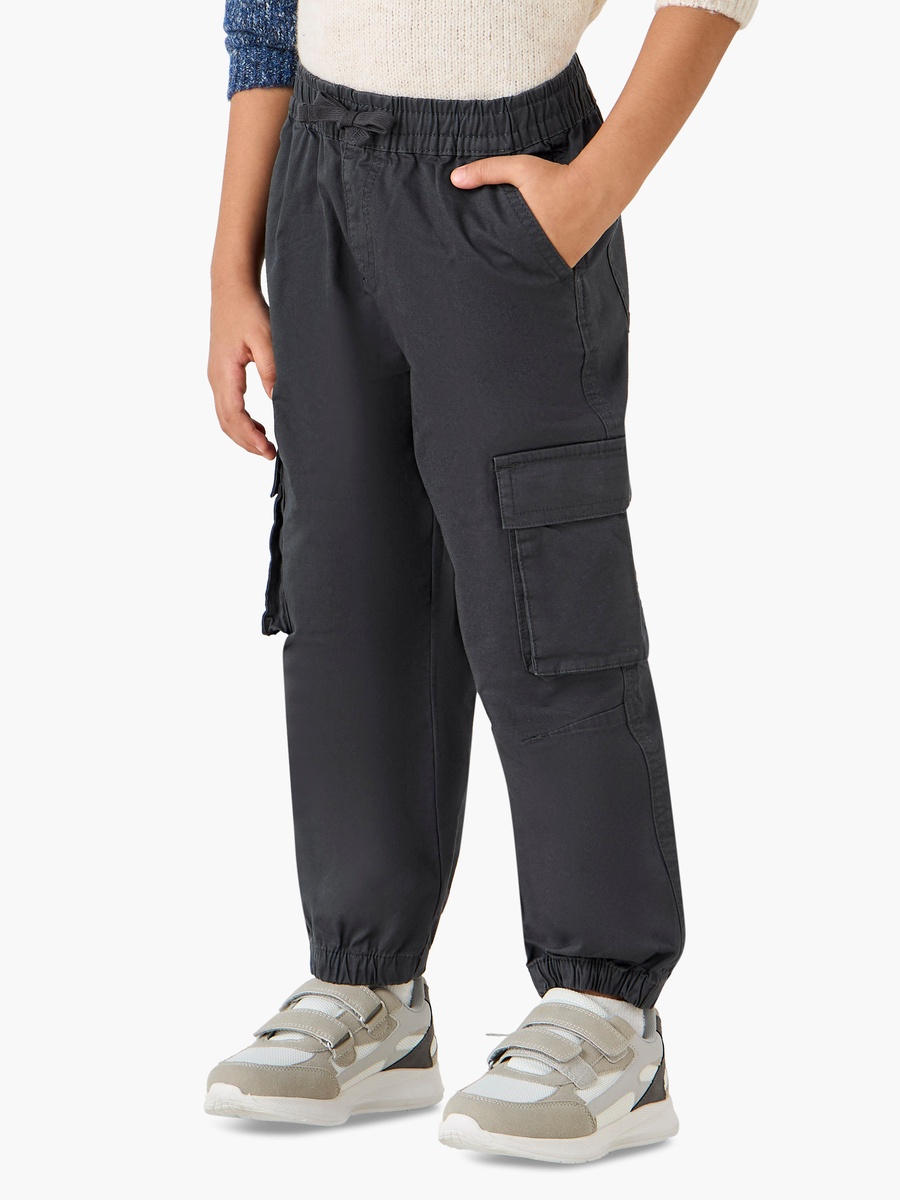 Solid Cargo Pants with Pockets