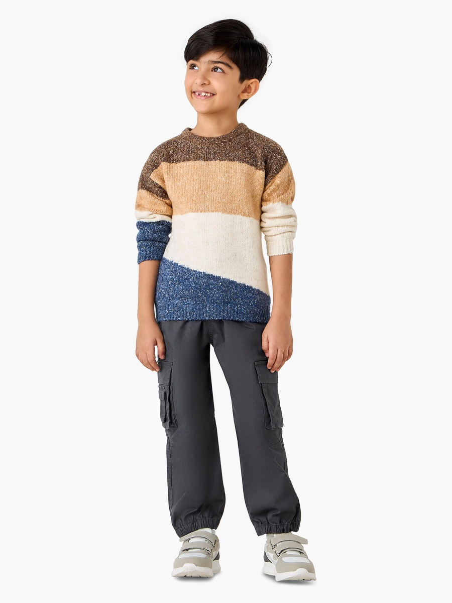 Solid Cargo Pants with Pockets