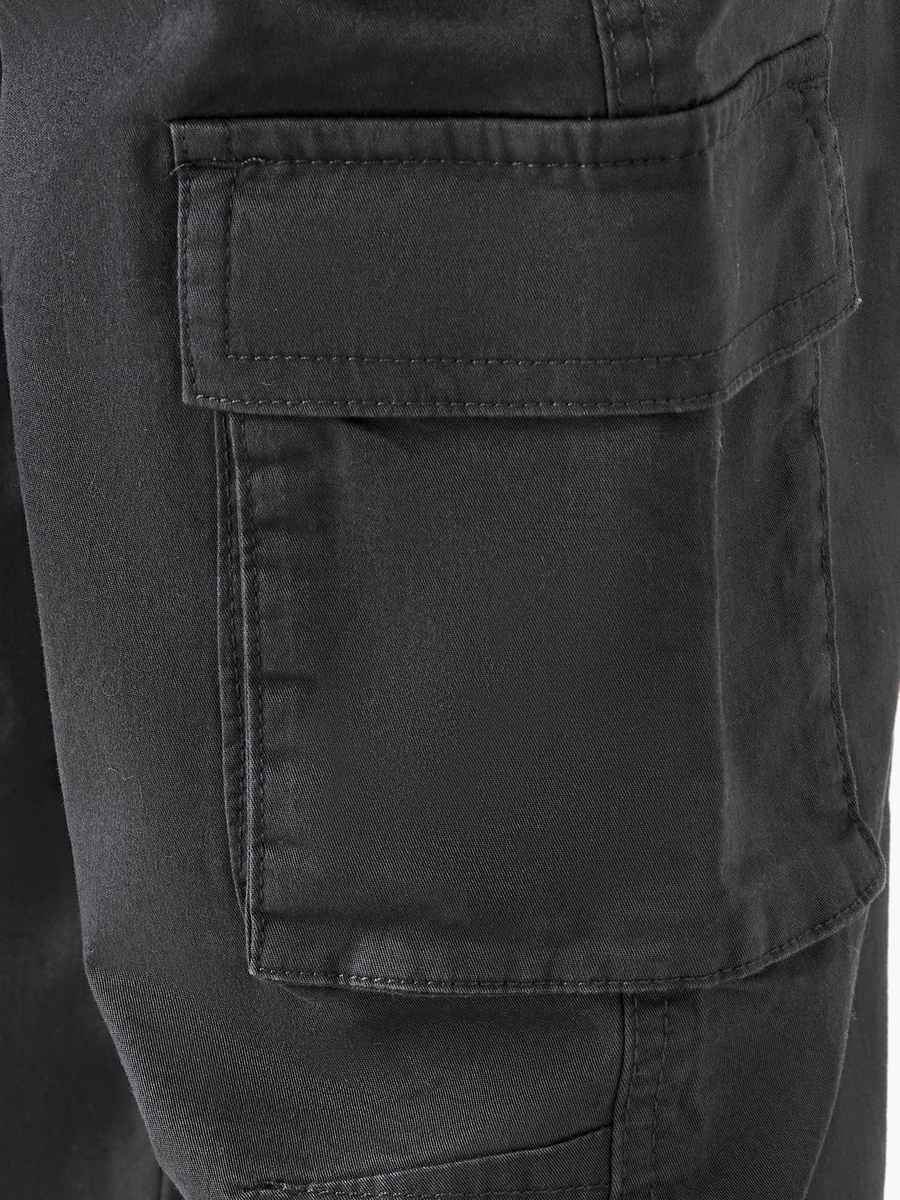 Solid Cargo Pants with Pockets