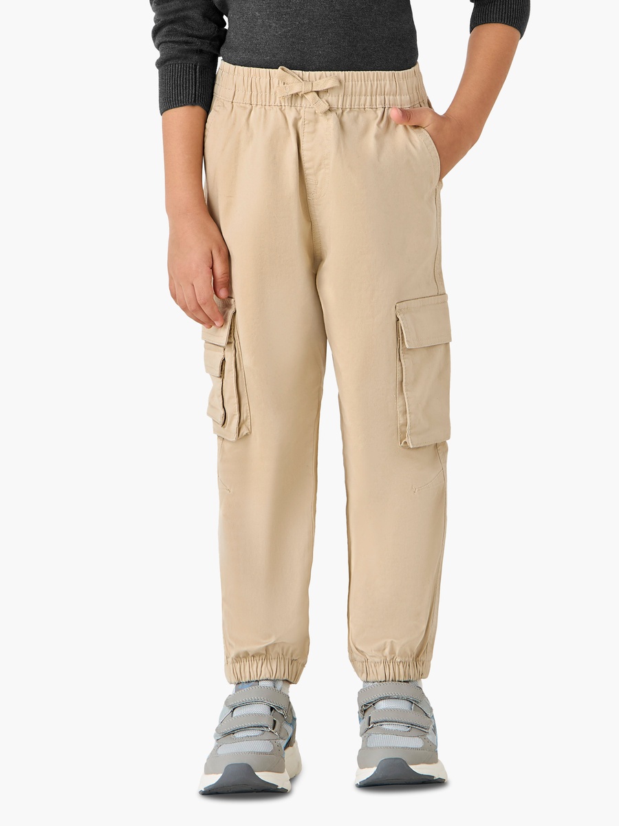 Solid Cargo Pants with Pockets