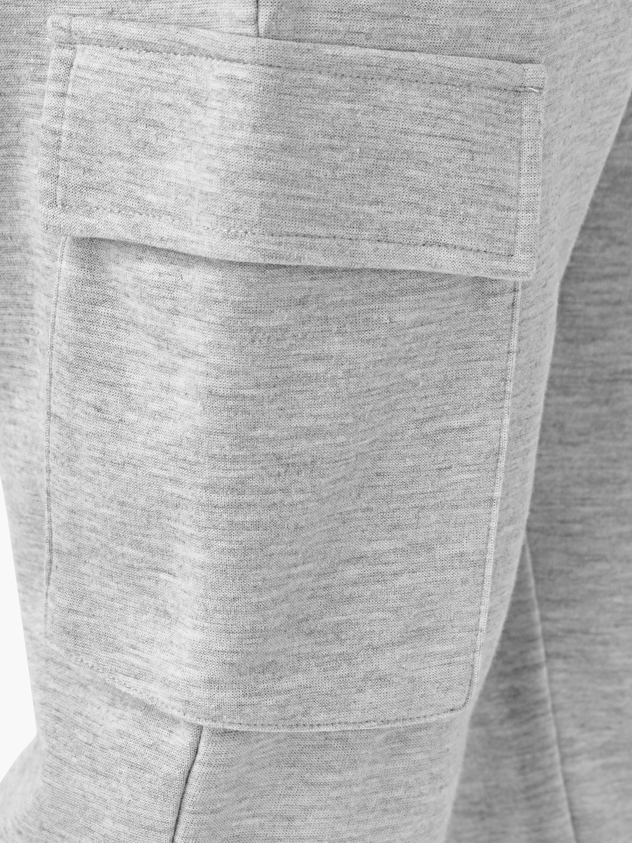 Solid Cargo Joggers with Drawstring Closure