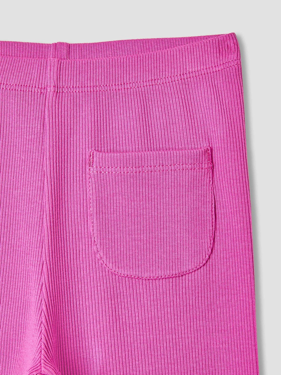Ribbed Leggings with Elasticated Waistband
