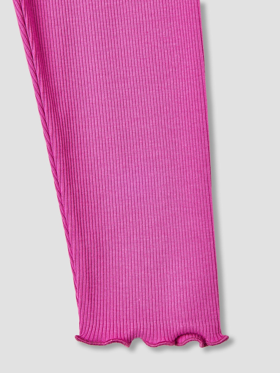 Ribbed Leggings with Elasticated Waistband