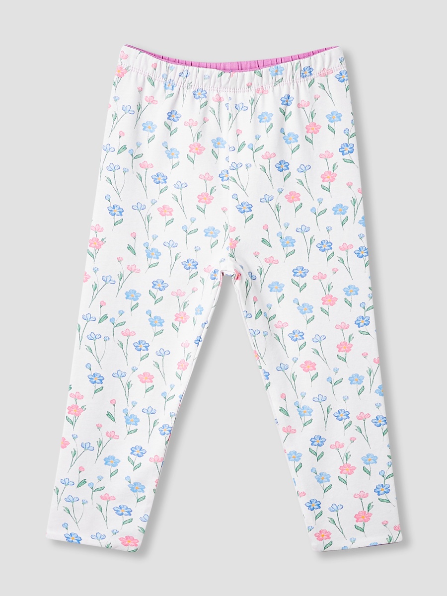 Floral Print Leggings with Elasticated Waistband