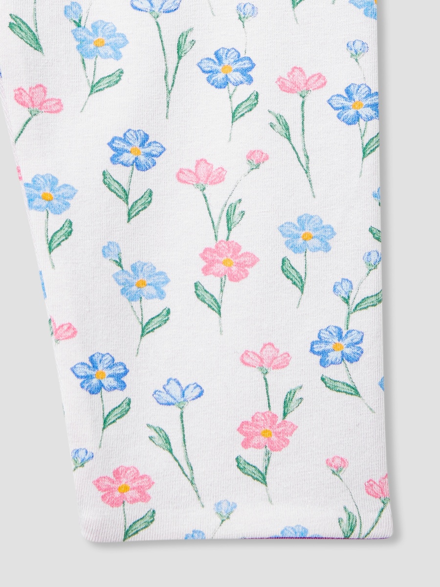 Floral Print Leggings with Elasticated Waistband