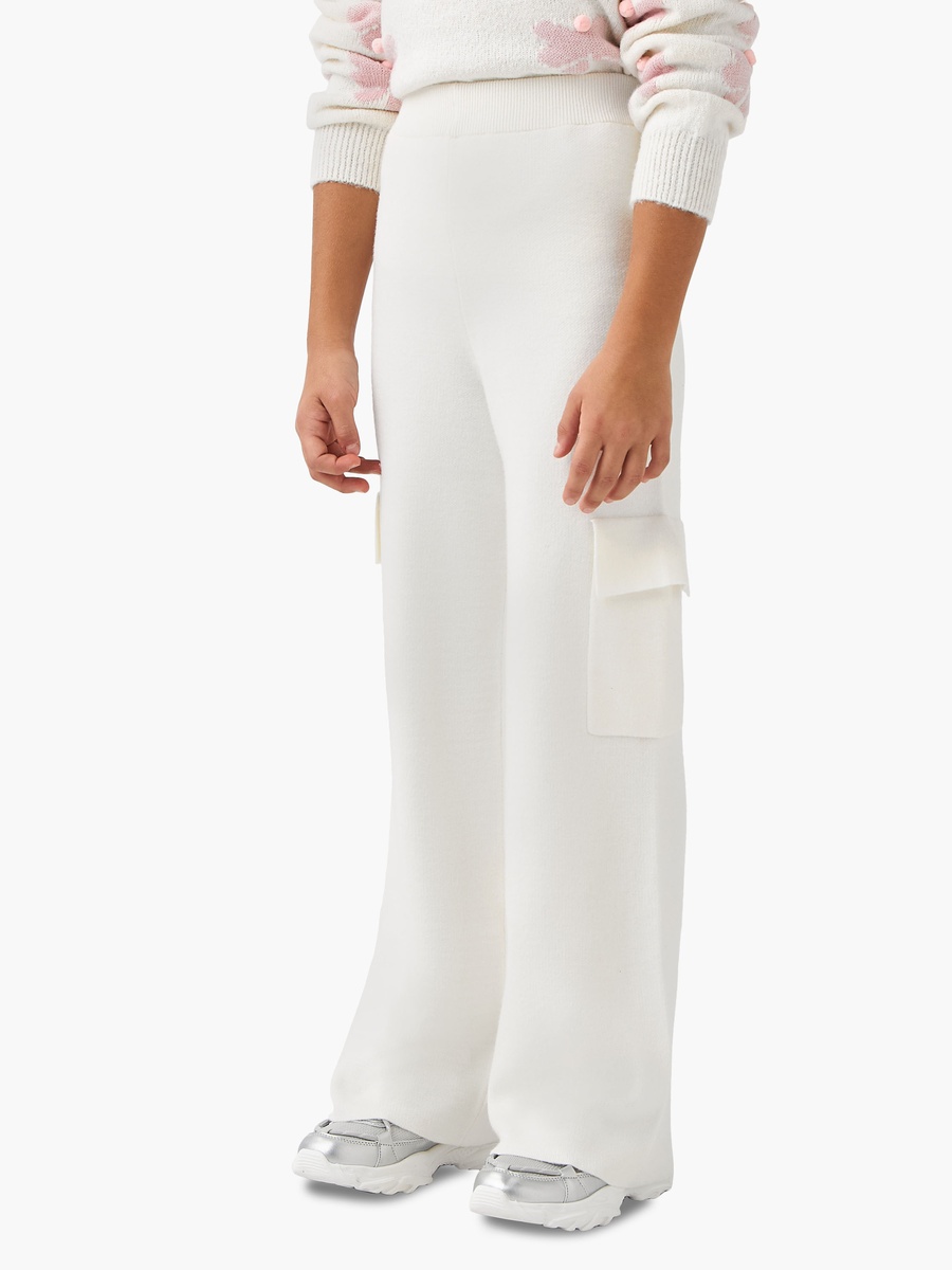 Solid Cargo Pants with Elasticated Waistband and Pockets