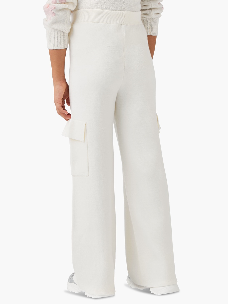 Solid Cargo Pants with Elasticated Waistband and Pockets