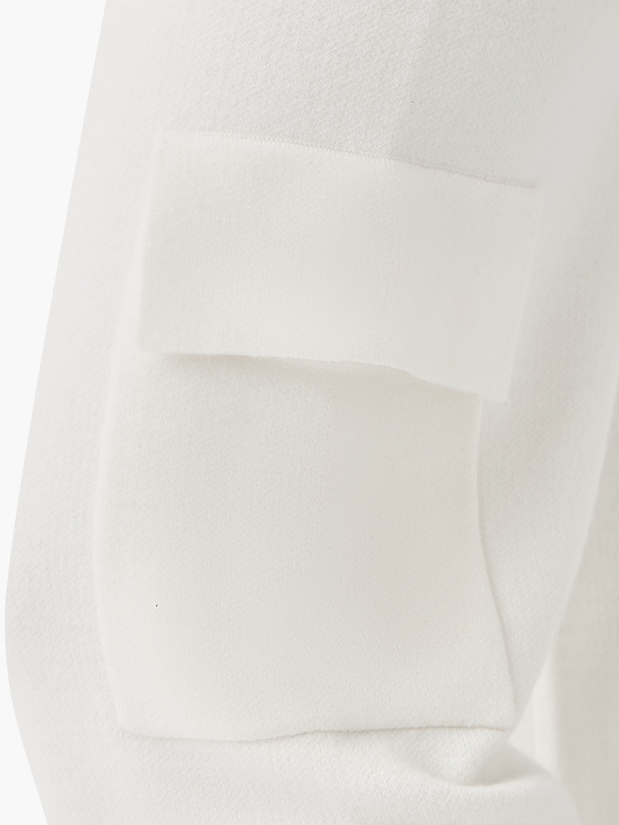 Solid Cargo Pants with Elasticated Waistband and Pockets
