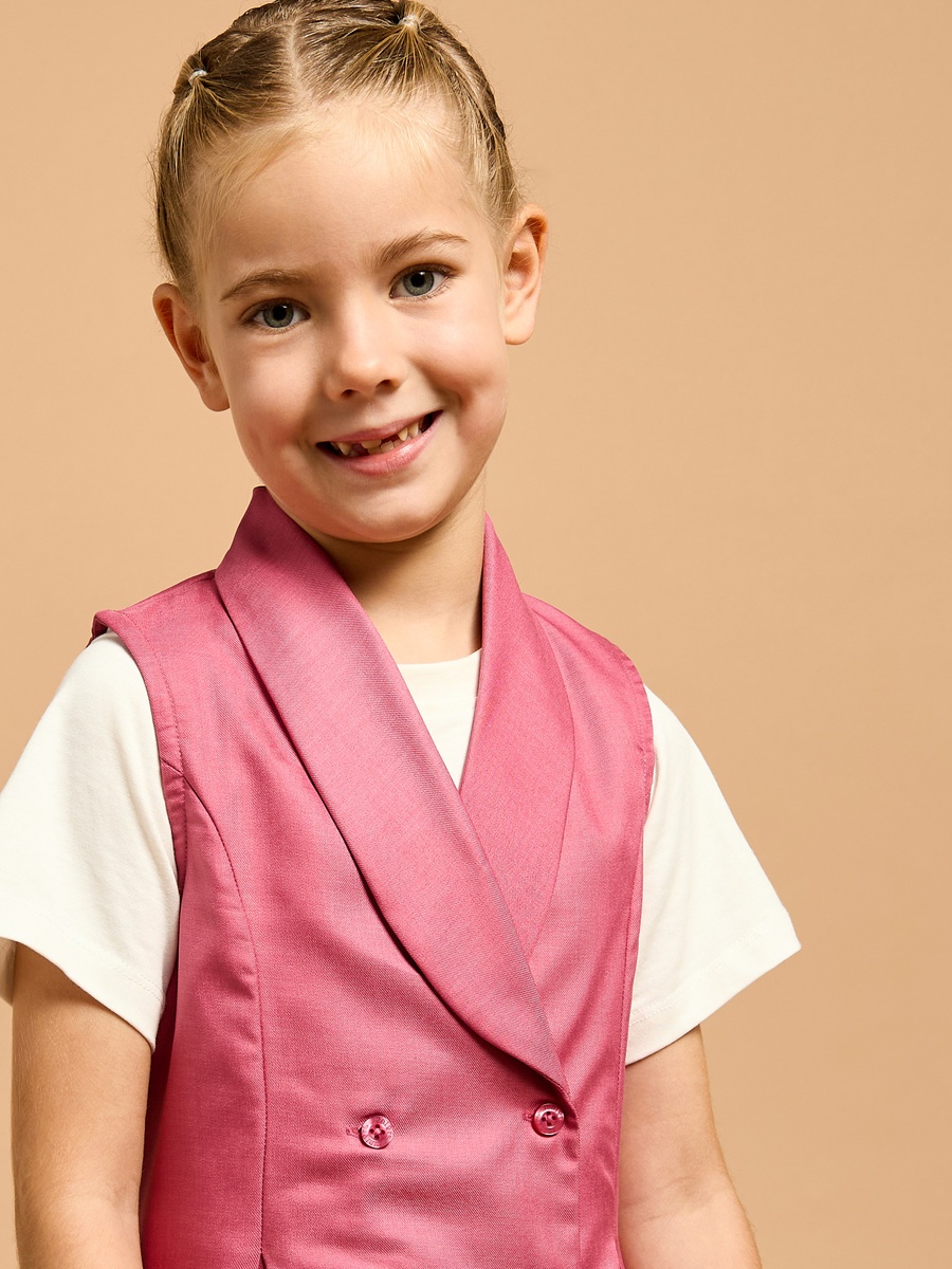 Solid Pinafore Dress with Button Closure