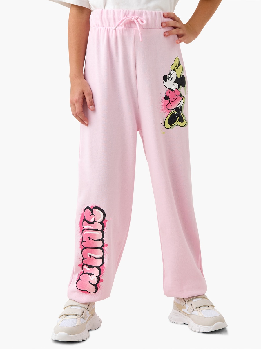 Minnie Mouse Print Joggers with Drawstring Closure