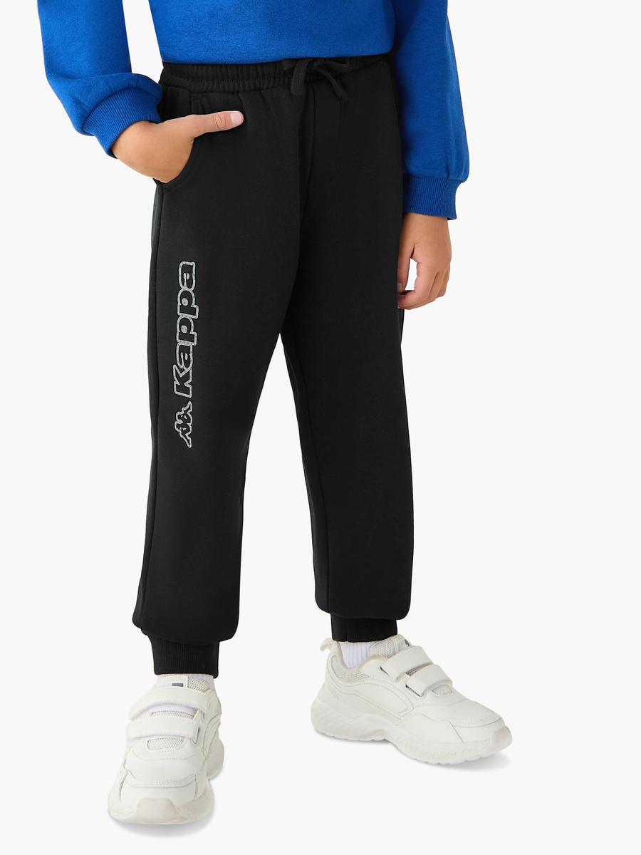 Logo Print Joggers with Drawstring Closure and Pockets
