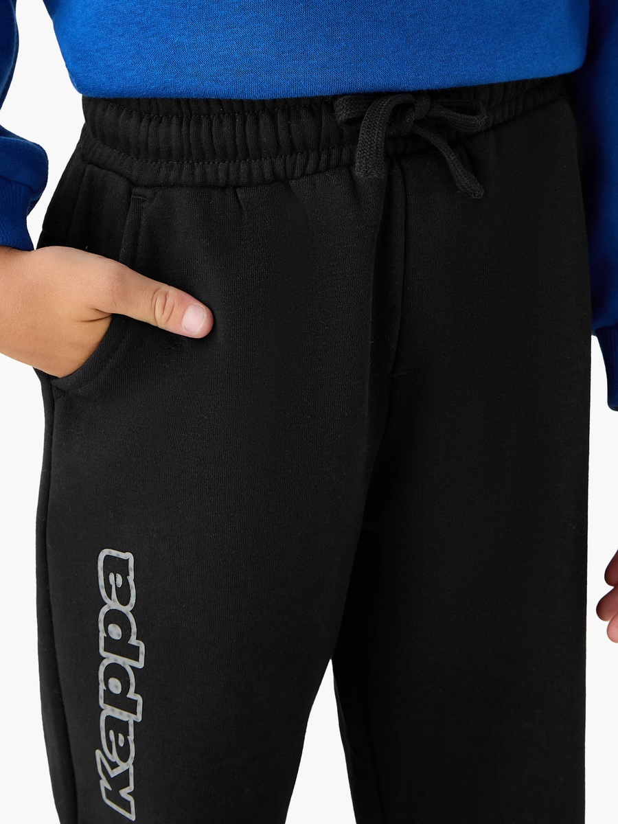 Logo Print Joggers with Drawstring Closure and Pockets