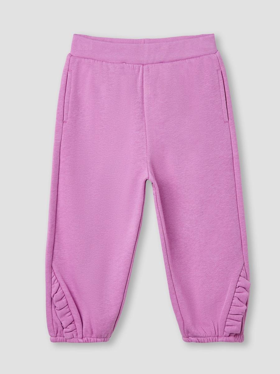 Ruffle Detail Joggers with Pockets