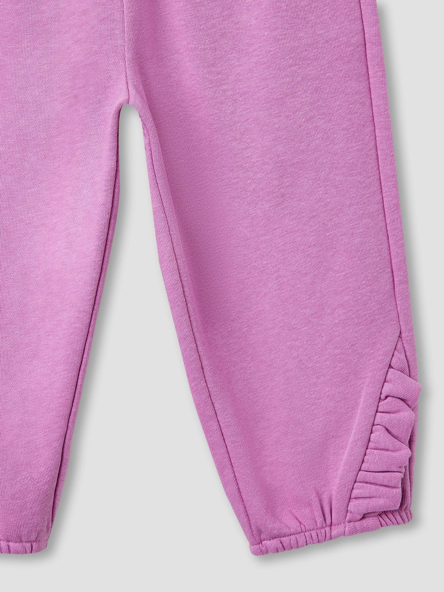 Ruffle Detail Joggers with Pockets