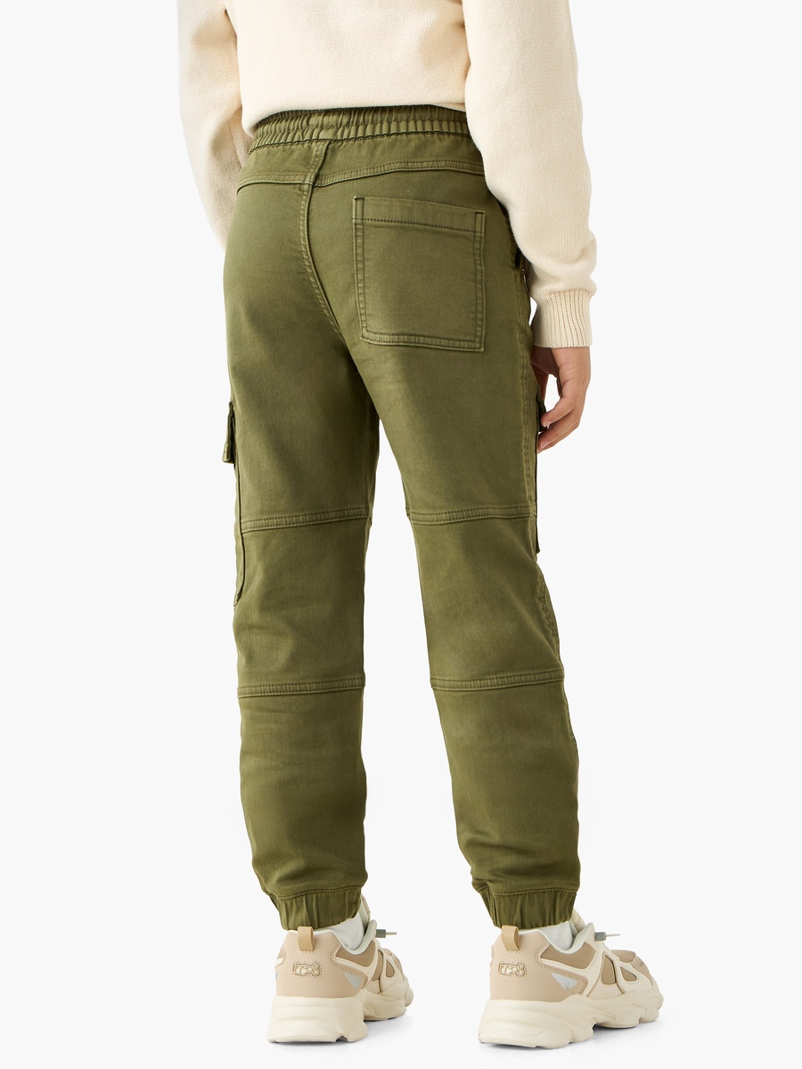 Solid Joggers with Drawstring Closure and Pockets