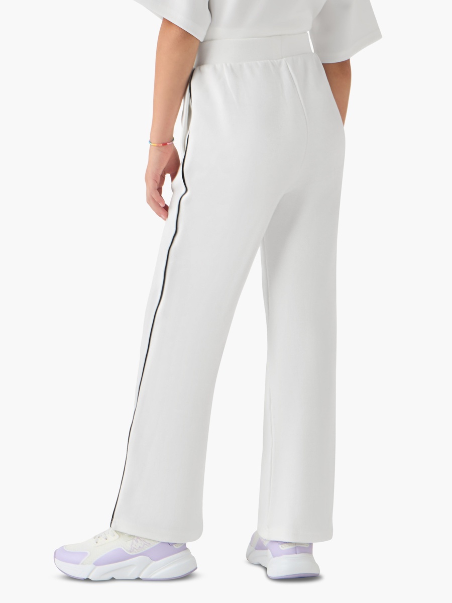 Cotton Track Pants with Pockets and Elastic Waist