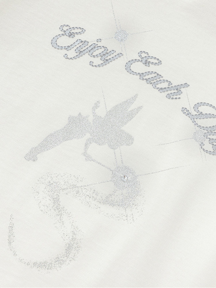 Foil Graphic Print T-Shirt