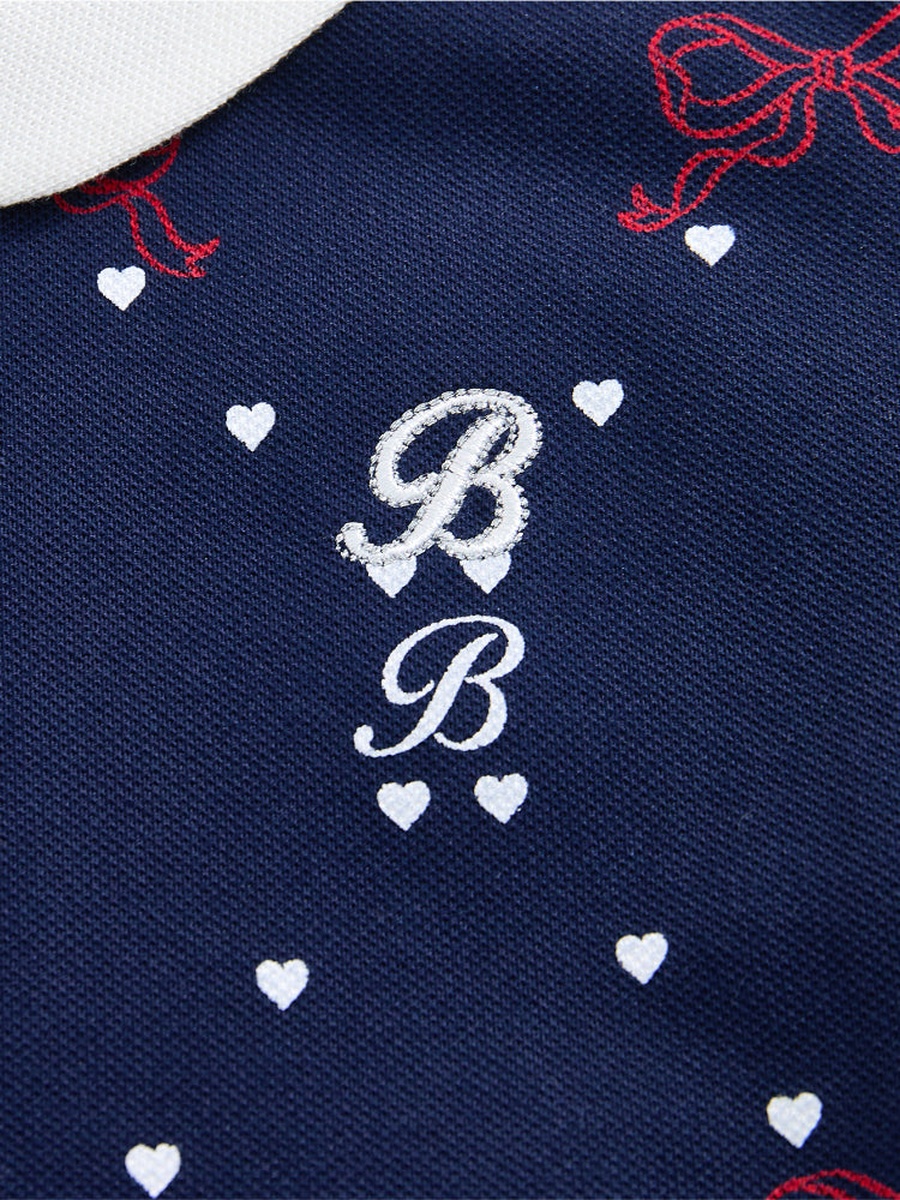 Short Sleeve Printed Polo T-Shirt