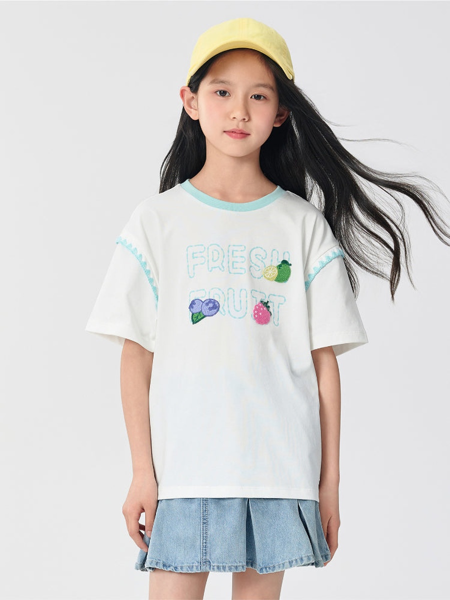 Embroidery Detail T-Shirt