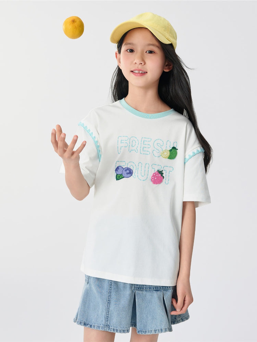 Embroidery Detail T-Shirt