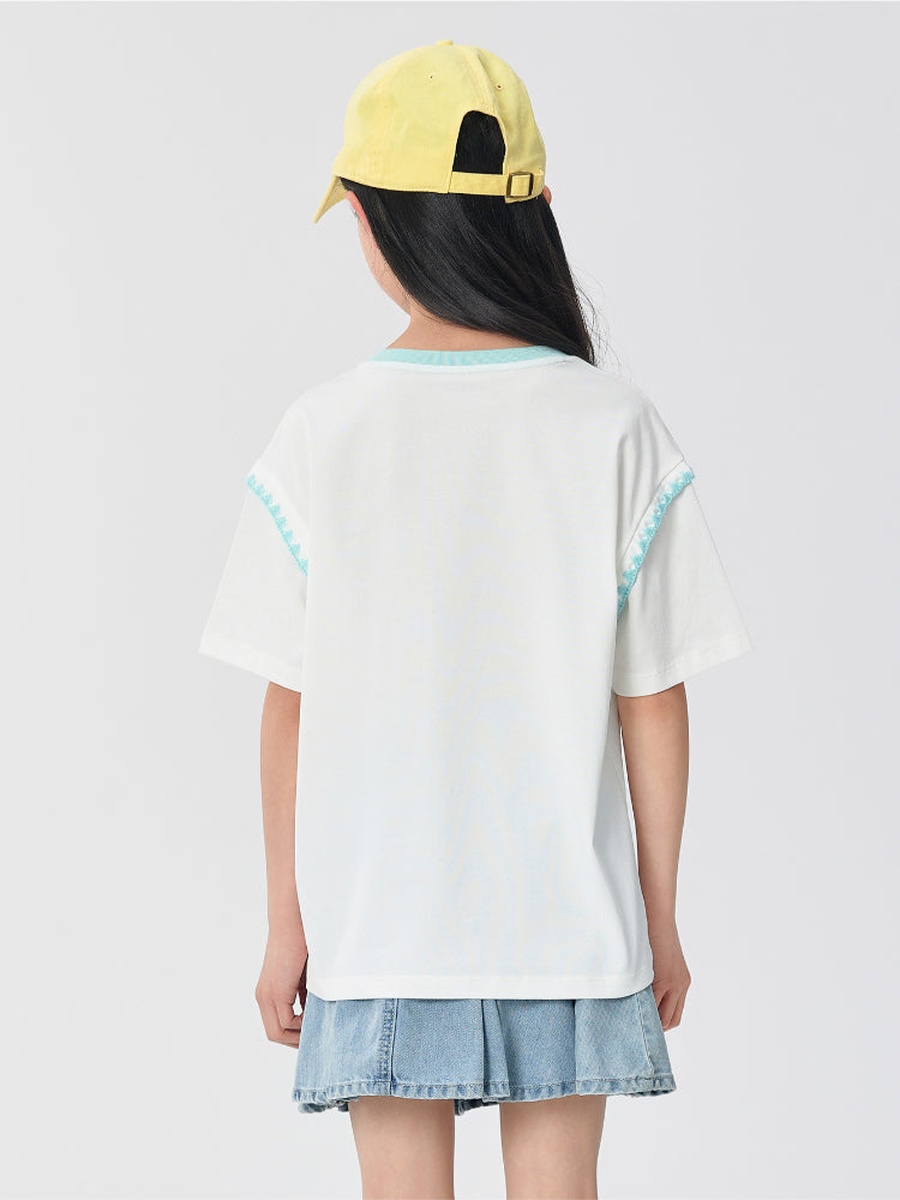 Embroidery Detail T-Shirt