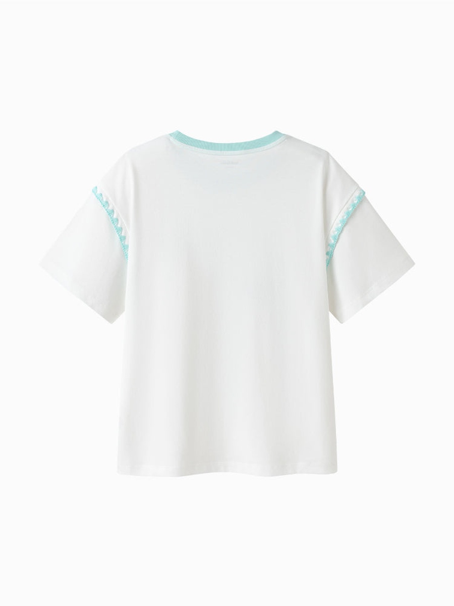 Embroidery Detail T-Shirt