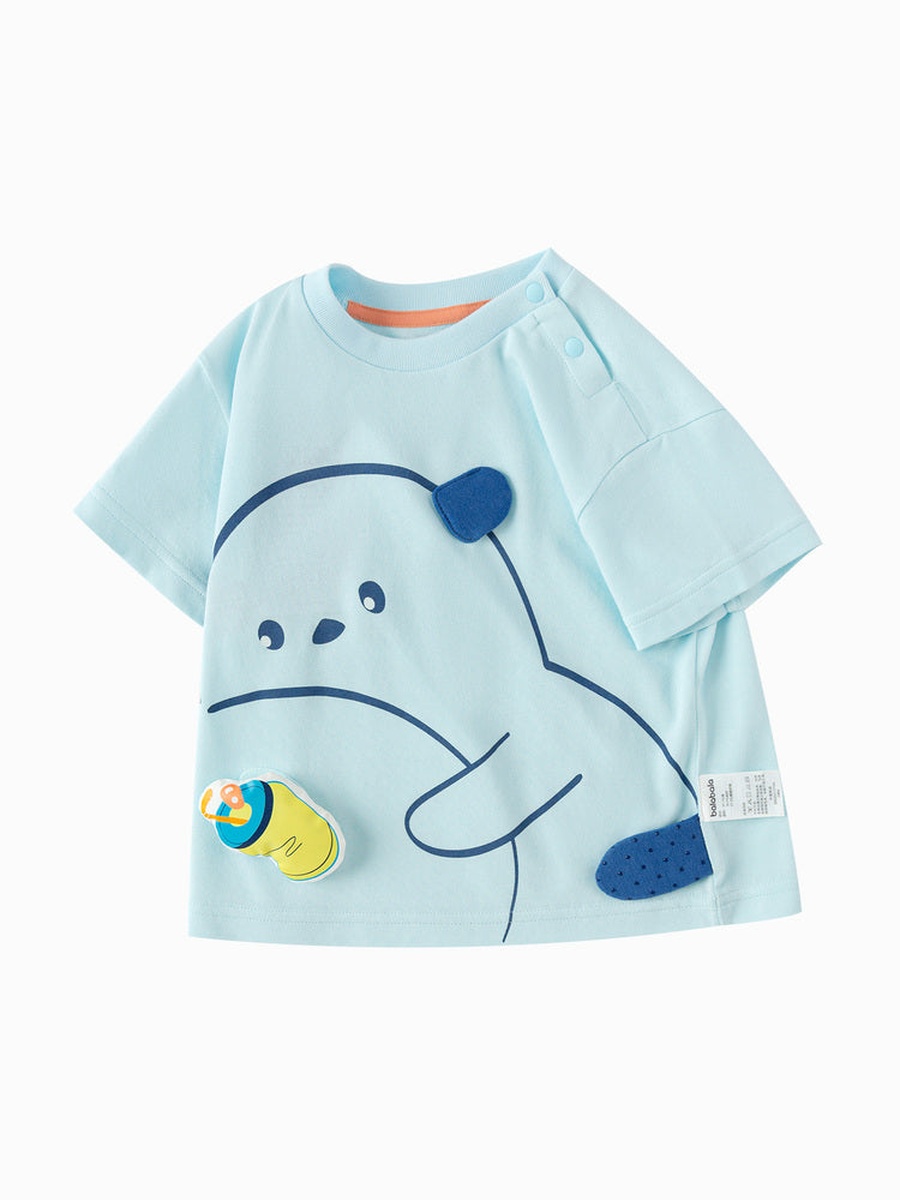 Short Sleeve T-Shirt with Otter Design