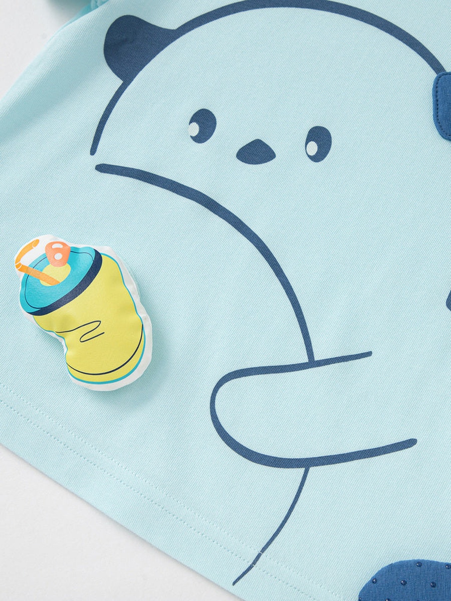 Short Sleeve T-Shirt with Otter Design