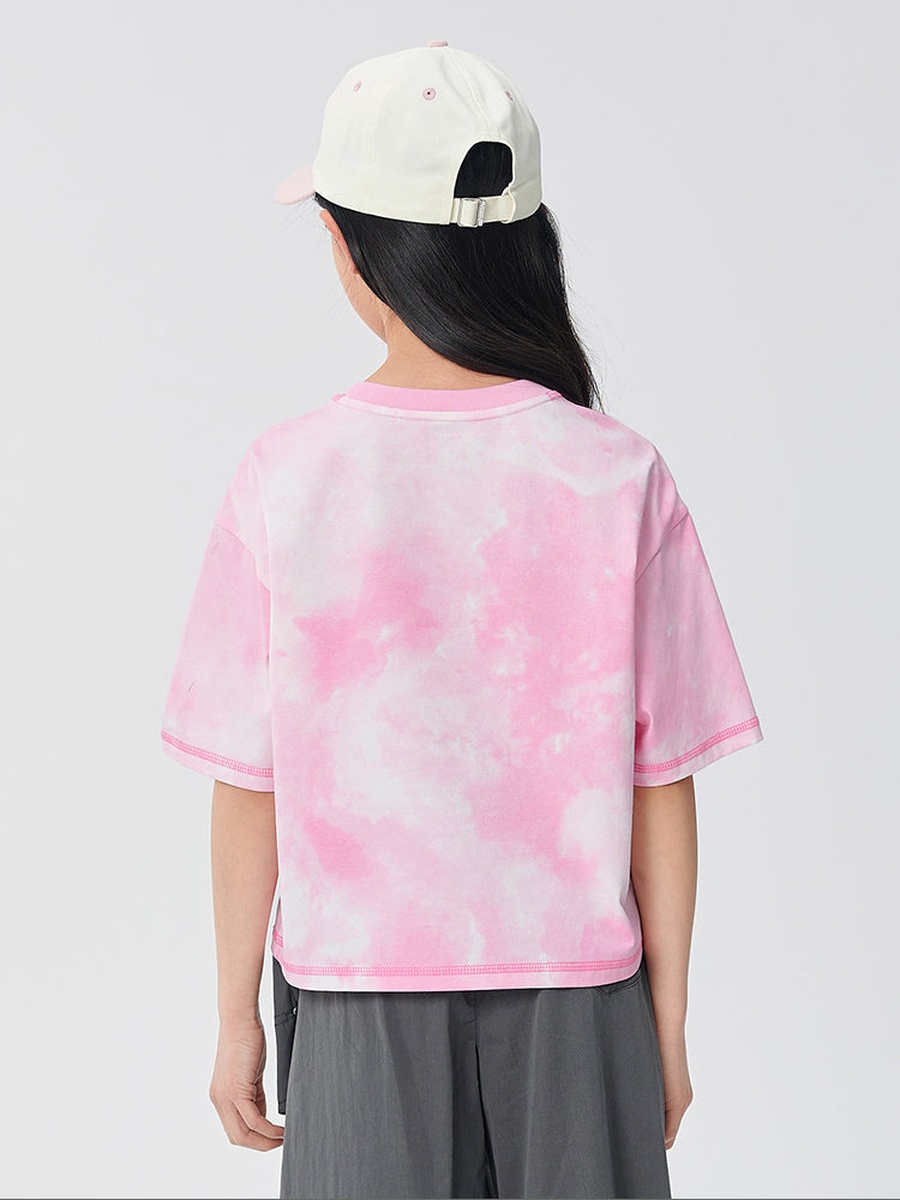 Tie-Dye T-Shirt with Front Print