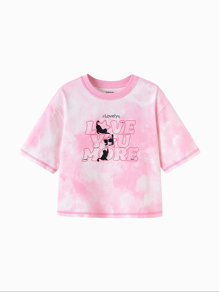 Tie-Dye T-Shirt with Front Print