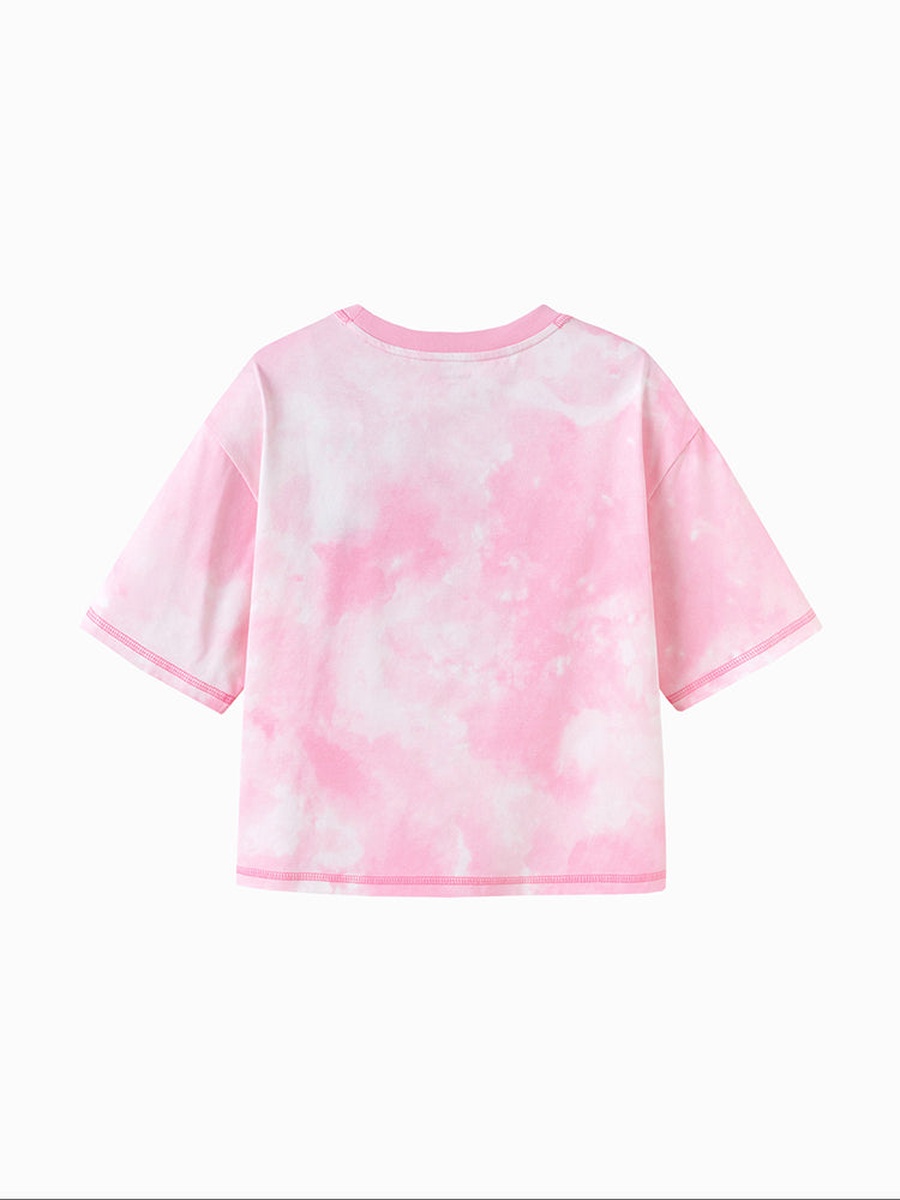 Tie-Dye T-Shirt with Front Print