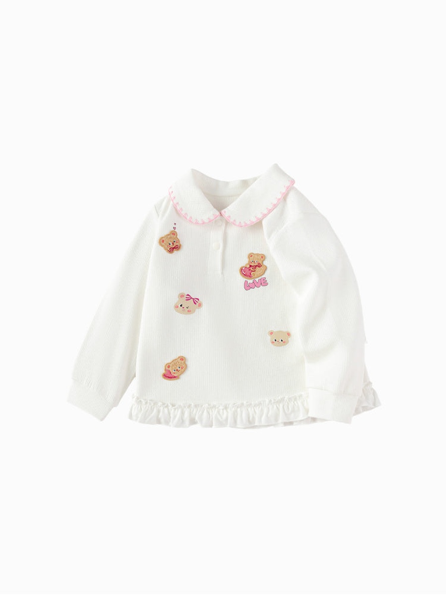 Long Sleeve Top with Embroidery