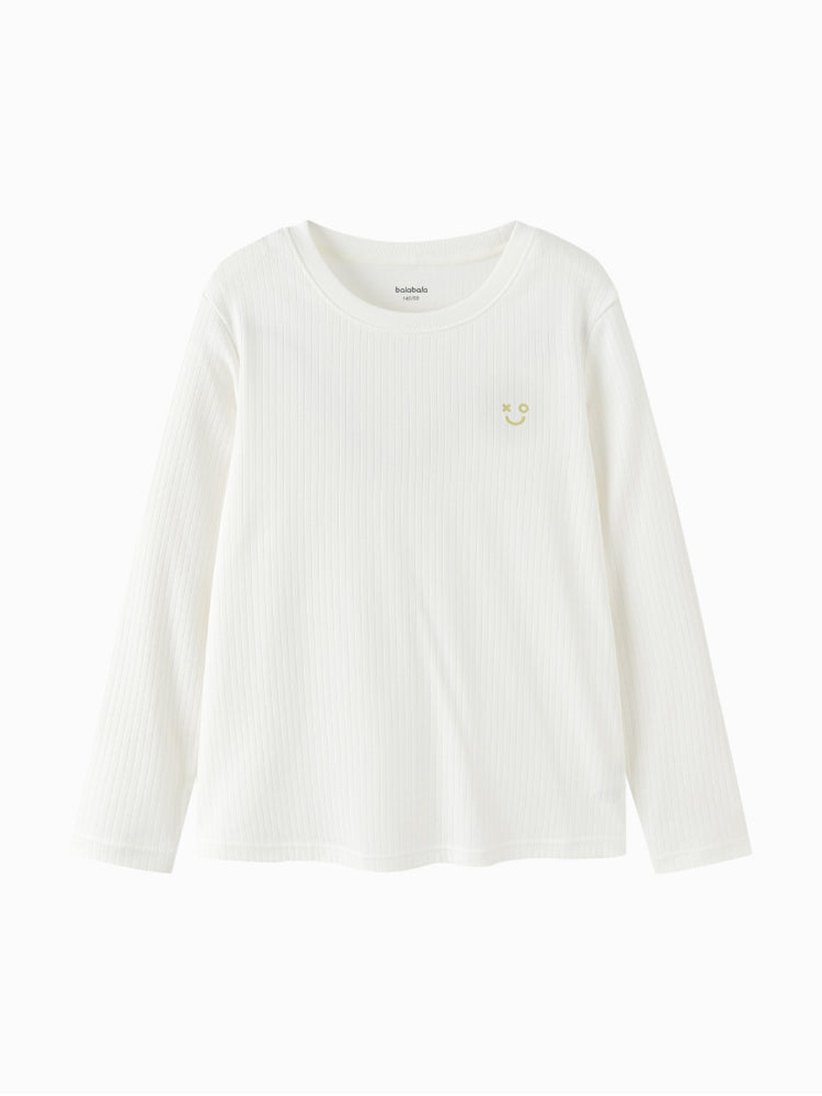 Ribbed T-Shirt with Minimal Graphic