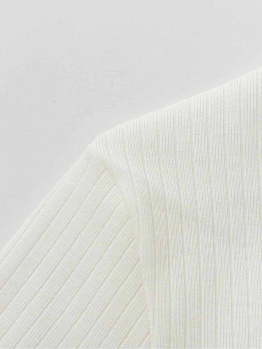 Ribbed T-Shirt with Minimal Graphic