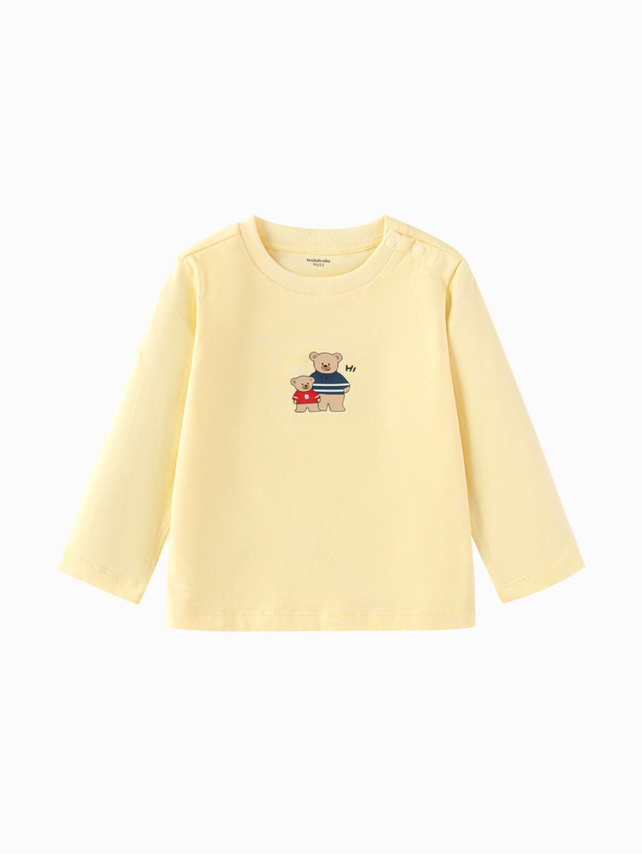 بلوزة بأكمام طويلة مع جرافيك أمامي 