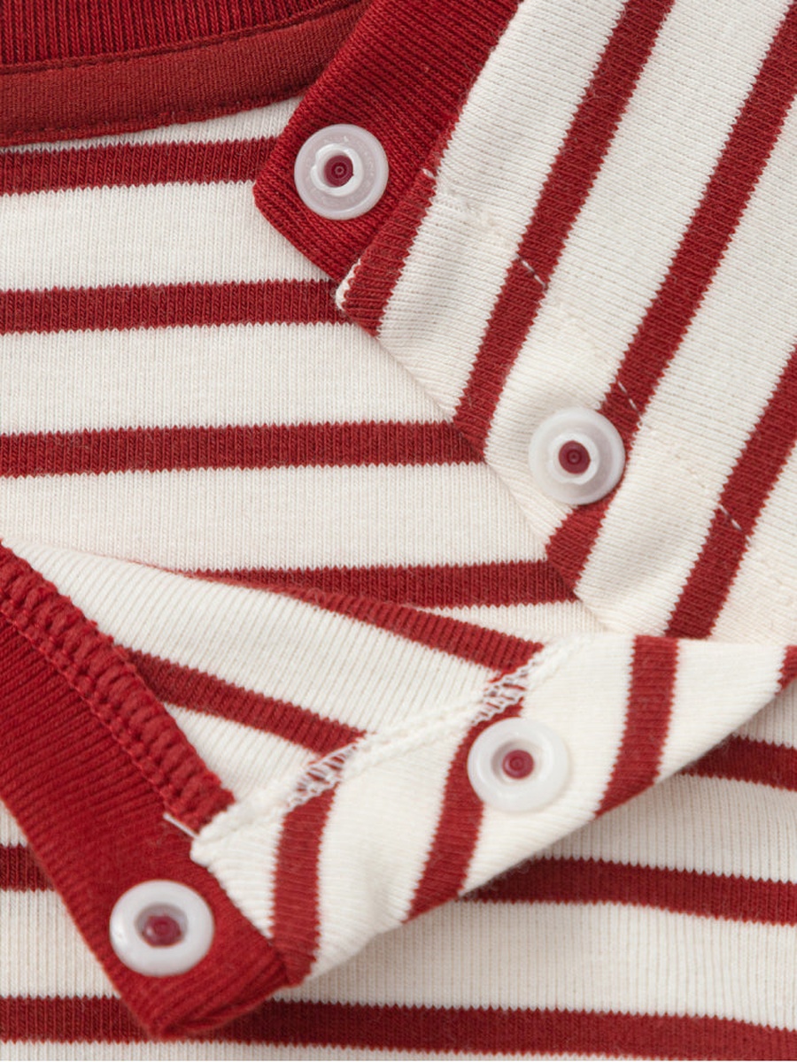 Striped Long Sleeve Top with Character Detail