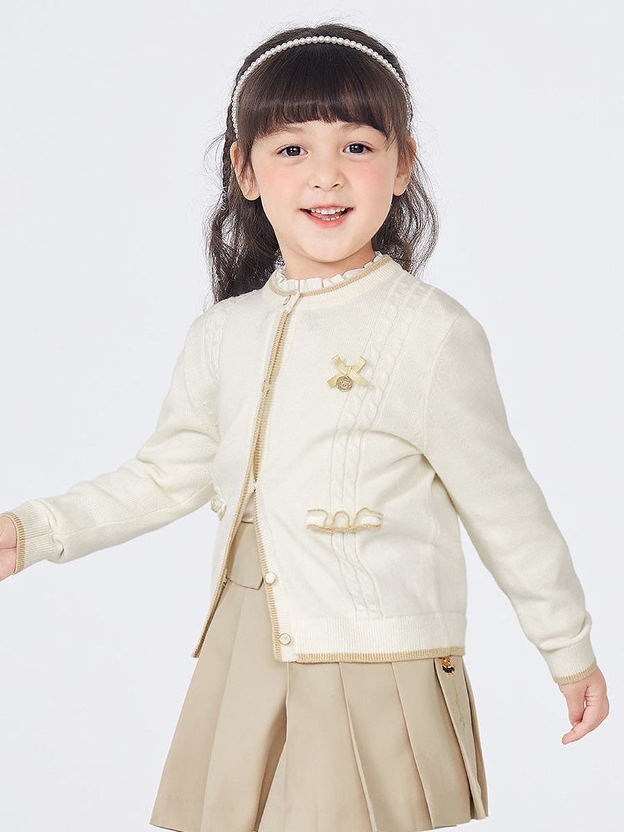 Contrast Knitted Cardigan